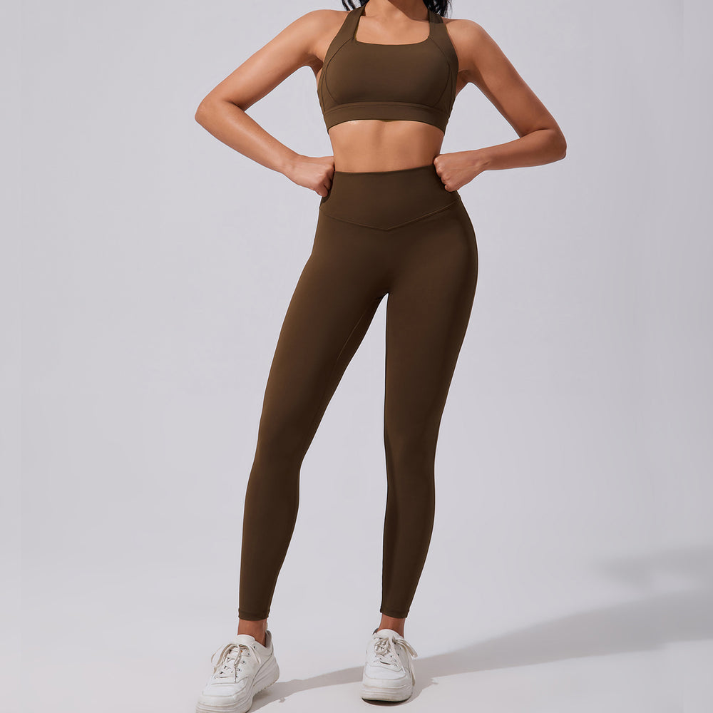 new women's activewear set - stretchy, breathable workout outfit - cloud-like running & yoga set
