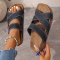Women's casual platform sandals & slides -  european & american new summer collection - trendy chunky heel thong sandals
