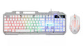 Li-mag t25 mechanical feel keyboard and mouse combo - wired metal keycap set for gaming, office, and desktop use