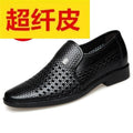 Genuine soft leather men's leather shoes summer leather sandals men's hollow-out clogs casual leather sandals breathable men's shoes