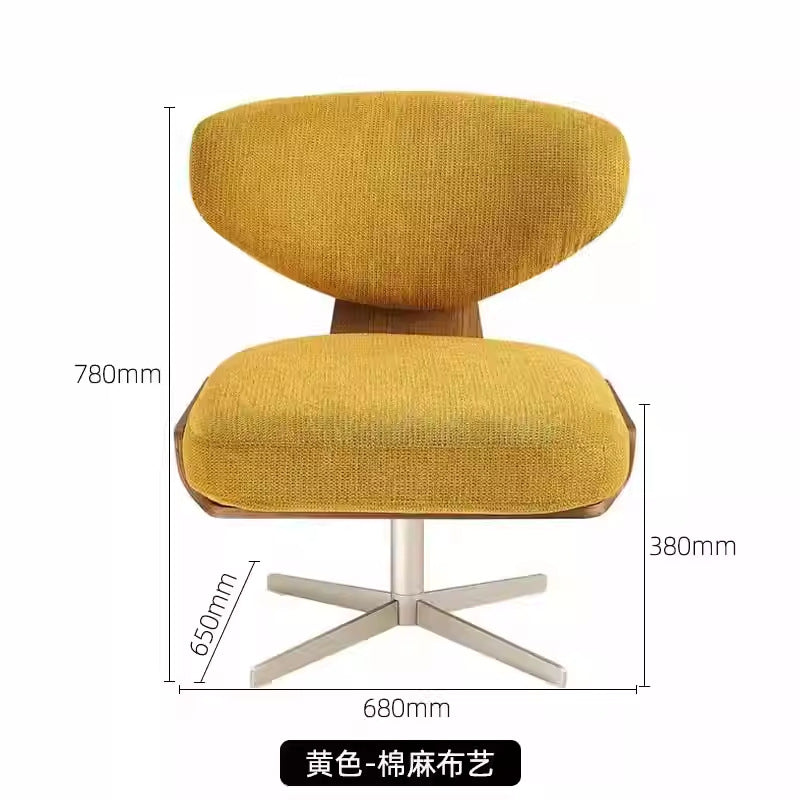 Modern minimalist sofa chair living room leisure chair conference casual single chair sofa simple fabric single chair office chair