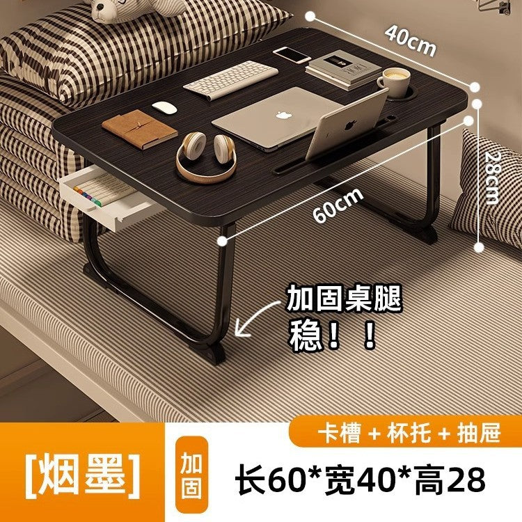 Foldable bed desk computer table - dorm room essential - student study table - floor-sitting small table - new small table