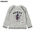 Girls' cartoon print top - new fashionable and versatile autumn long-sleeve sweet style t-shirt base layer - wholesale
