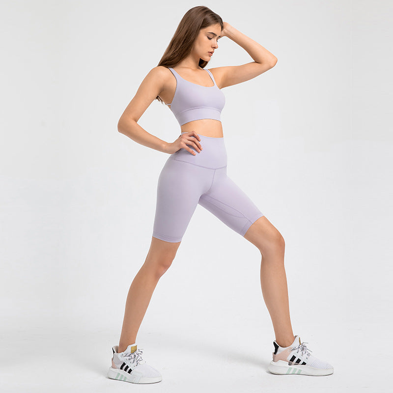 Summer new arrival: high-waisted, butt-lifting yoga leggings - double-sided brushed, stretchy running sports capri pants for women (style s2085)