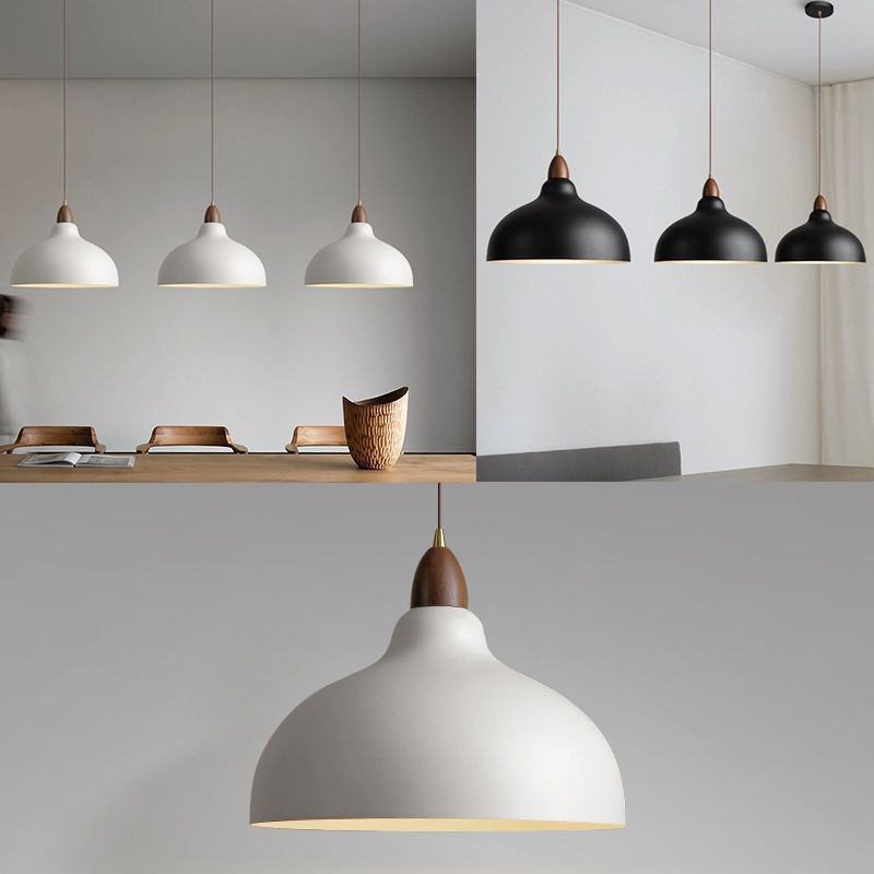 Japanese-style restaurant pendant light, designer retro dining table lamp, minimalist modern art creative homestay solid wood lighting fixture