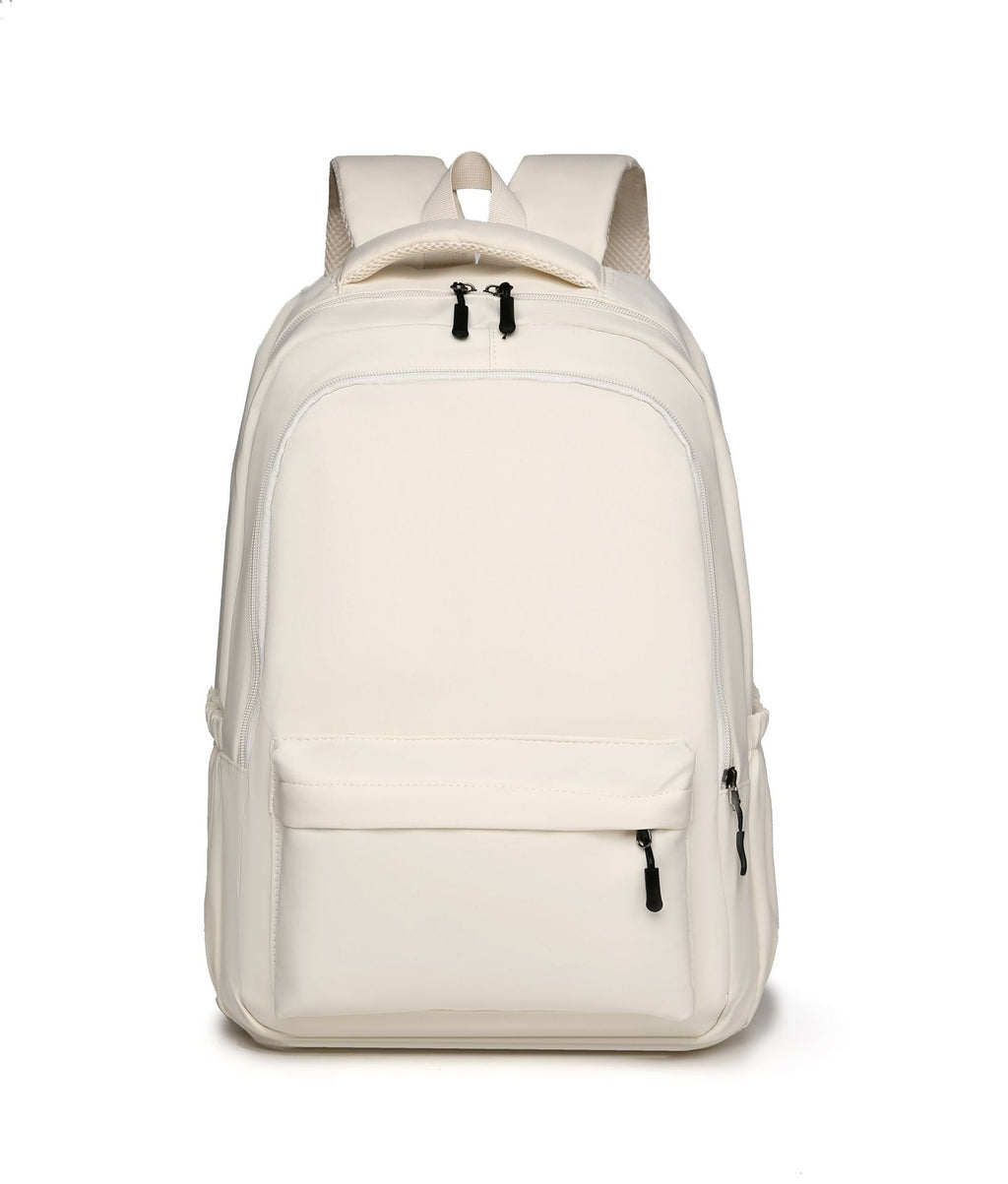 New fashion middle school women's schoolbag casual simple trend versatile backpack campus couple Oxford cloth men