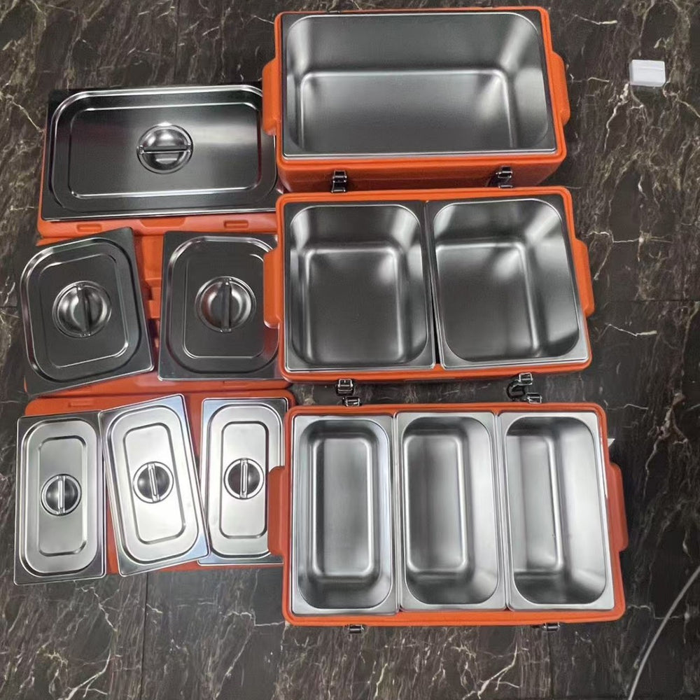 Factory price direct sales jinshuo suit3pcs 3pcs 5pcsinsulated bucket insulated tableware food warmer set