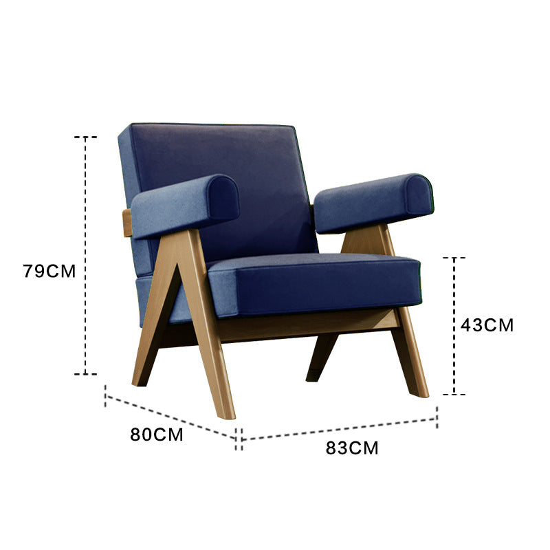 Negotiation table and chair combination, star hotel chair, rest, reception, sales suite, solid wood sofa chair, all solid wood