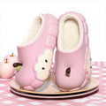 Cotton slippers women's winter 2025 new red apple slippers fleece-lined heattech indoor anti-slip baotou half slippers wholesale