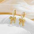 Amazon cross-border fashion high-end pearl bow earrings - versatile new arrivals, perfect for girls' gatherings and holiday gifts