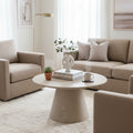 Microcement tapered tea table scandinavianfor home living room special-shaped low table small apartment cream style small popular coffee table