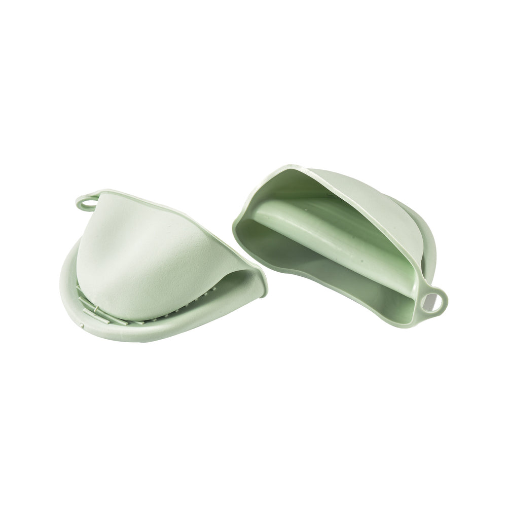 Fabric oven mitts - washable kitchen gloves for pots, pans, and grilling