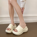 2026 new eva slippers for women, thick-soled height increasing summer outdoor wear, "stomping on shit" comfort, premium one-strap sandals