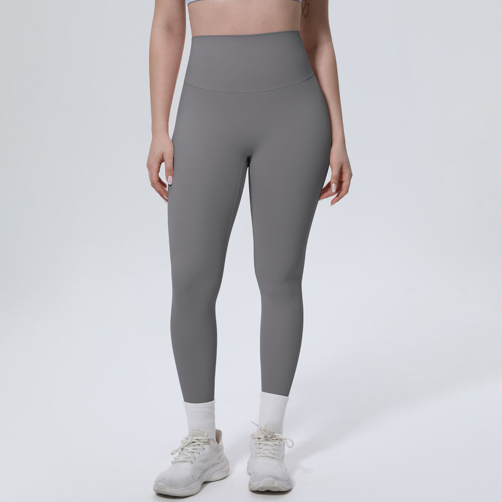new arrival brushed yoga pants high waist hip lift anti-roll peach butt fitness pants quick-drying tight sports pants for women