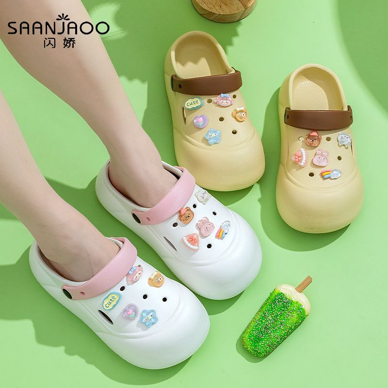 Women's high heel platform clogs - new anti-slip beach sandals & slippers for women - summer outdoor wear