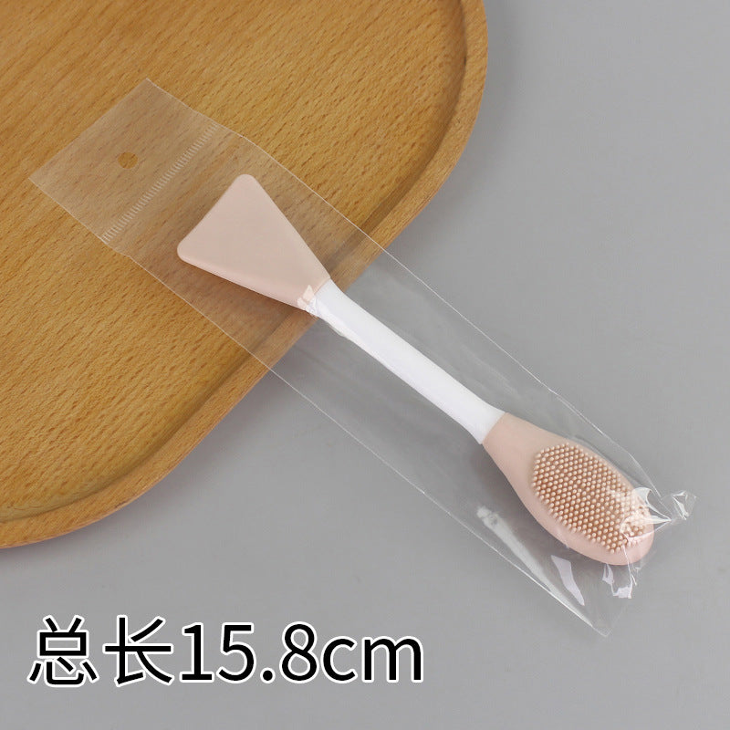 Beauty silicone brush facial mask brush makeup brush soft bristle head brush mud mask beauty tool fan-shaped fruit acid brush
