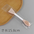 Skin color double-headed facial cleansing brush spatula shape