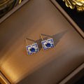 [set] high-end elegant and luxurious full diamond necklace for women, earrings, rings, full diamond copper inlaid zirconium sweater chain wholesale