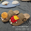 Family birkenstock outwear 2026 spring autumcute cartoon big childrenkids birkenstock shoes toe outwear half slippers women
