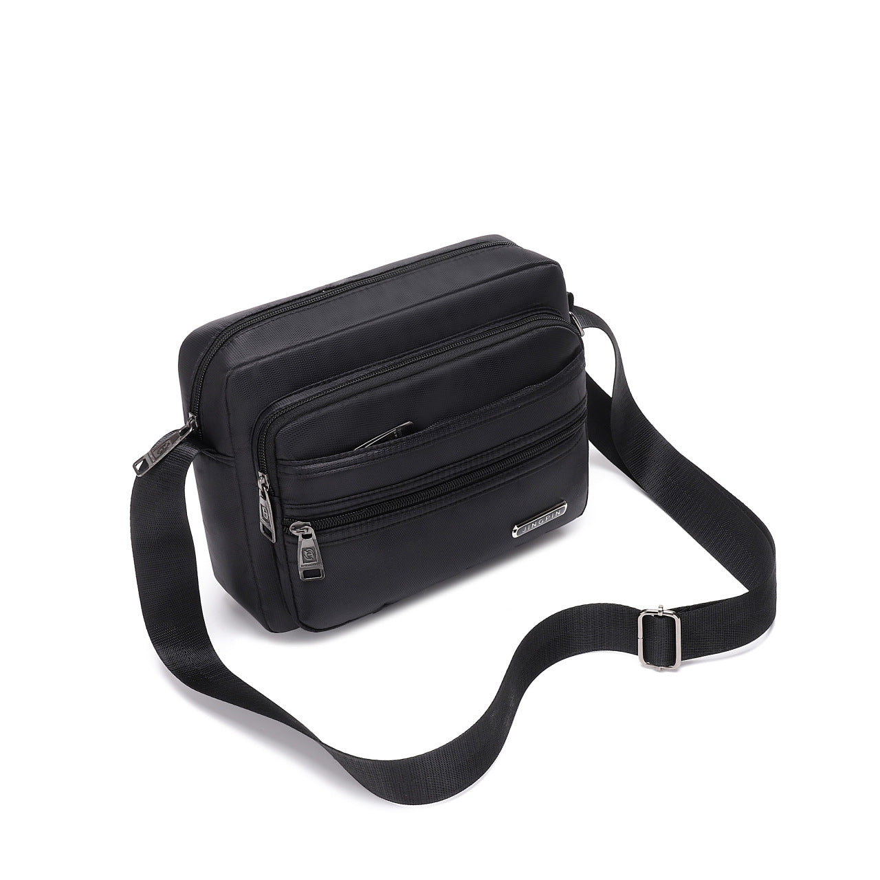New casual shoulder bag, do business, collect money, messenger bag, men's and women's multi-layer cashier bag, casual large-capacity travel bag