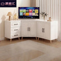 Corner cabinet multifunctional triangular tv stand minimalist creative storage cabinet european light luxury tv cabinet storage unit