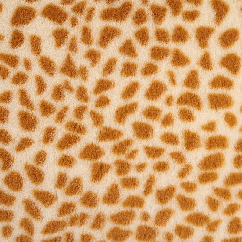 Big leopard print millet mink flannel fabric autumn and winter clothing jacket throw pillow toy home textile printed rice mink fabric
