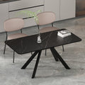 Factory direct wholesale: modern minimalist dining table - nordic style, extendable rectangular table for home and business