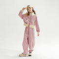 Girls' autumn casual two-piece set:  spring/autumn new arrival, versatile and stylish stand collar jacket with loose-fit pants, autumn outfit
