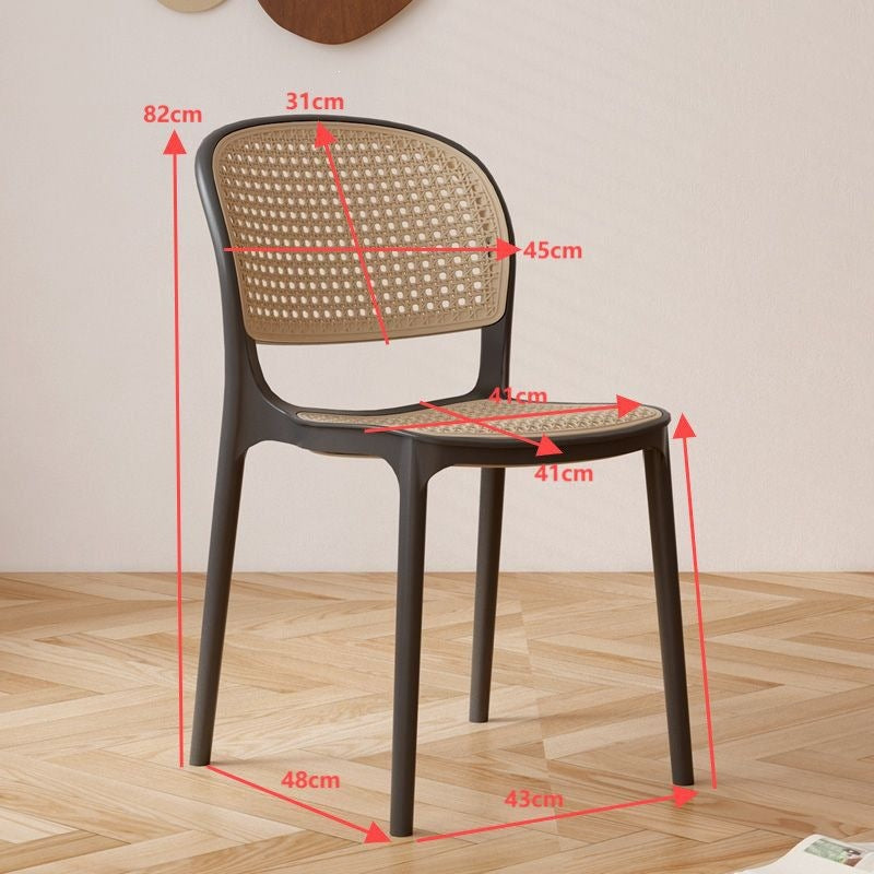 Household dining chairs, commercial dining tables and chairs, plastic rattan chairs, office chairs, antique rattan chairs, backrest chairs, breathable outdoor stools