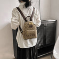 Canvas backpack women's new trendy fashion large capacity backpack high-end commuter shoulder bag wholesale