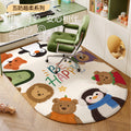 Bedroom computer chair floor mat, kids study chair rug, study desk swivel chair underfloor protector, arch-shaped foot pad