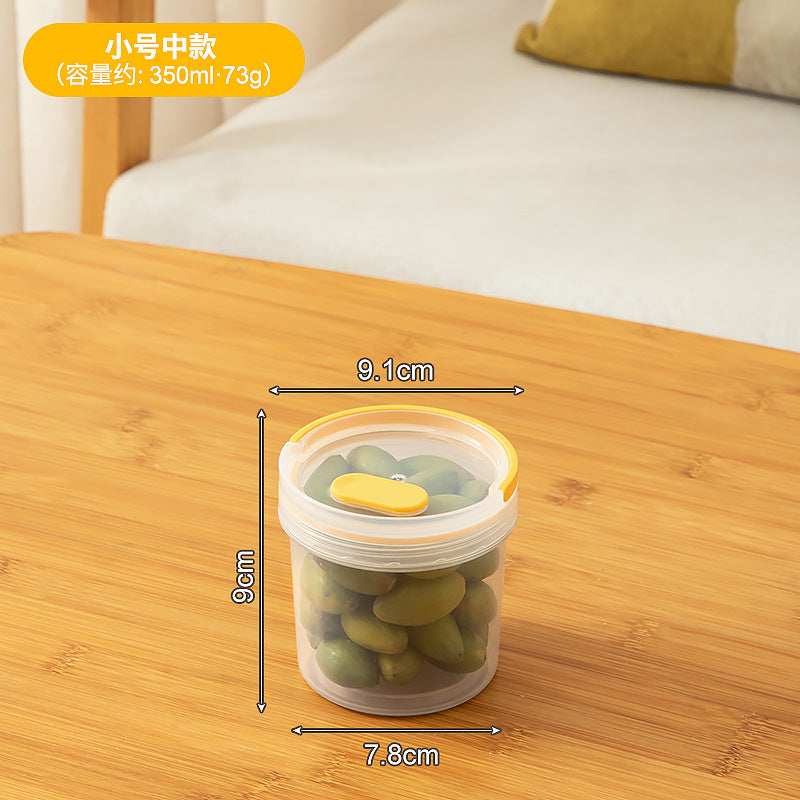 Portable Portable Orange Olive Storage Box Plastic Food Grade Sealed Fresh-keeping Box Kitchen Refrigerator Fruit Storage Box
