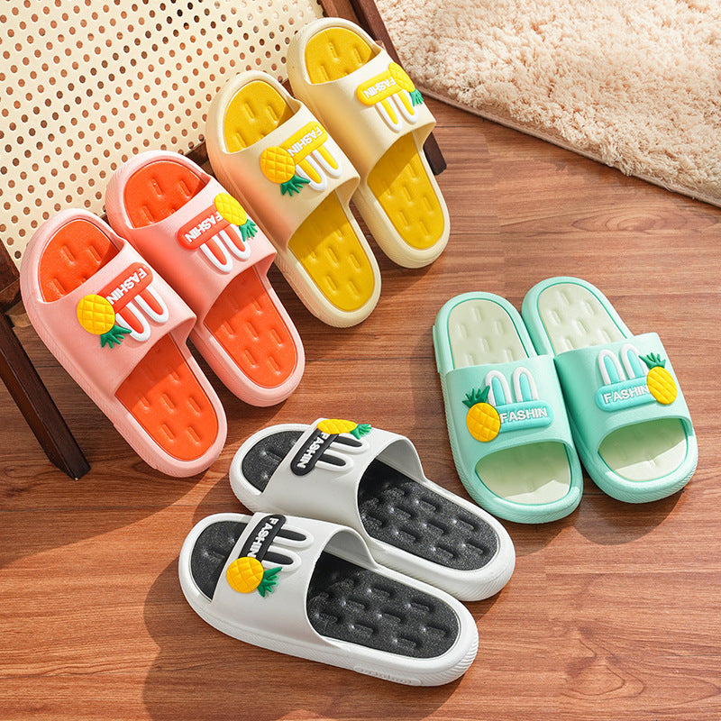 Women's bathroom slippers - summer new arrivals: non-slip, cute, soft sole, flip-flops, thick sole, casual, wear-resistant