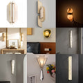 accessible luxury designer marble wall lamp bedside postmodern casual bedroom living room background atmosphere lamp