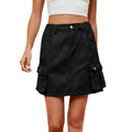 summer european and american cross-border women's fashion: new washed multi-pocket denim cargo skirt - trendy for  & independent e-commerce stores