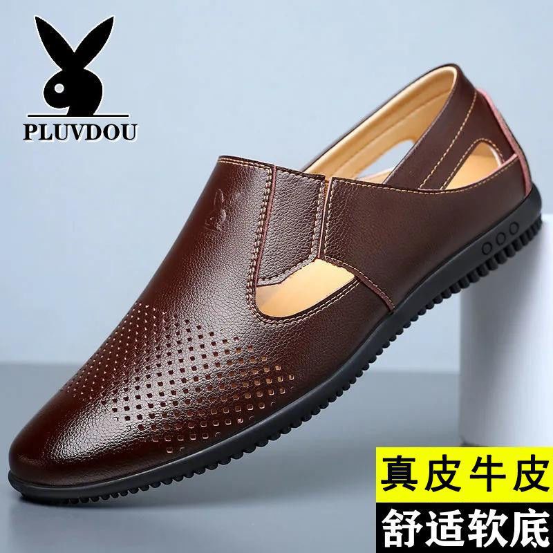 【military-grade leather shoes - premium quality】100% full grain cowhide leather, clearance sale! soft sole leather shoes for men, perfect for casual and business wear