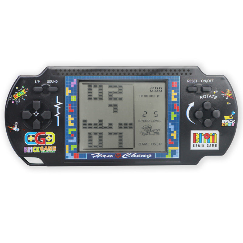 Wholesale cross-border large screen tetris game console - classic retro nostalgic 80/90s handheld game console for kids
