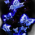 Girls' sleeveless summer dress with fashionable butterfly print - 100% polyester, machine washable