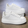 Mcqueen men's shoes: autumn niche design, versatile casual skate shoes, trendy brand, high-end athletic thick-soled white sneakers
