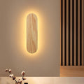 Walnut wood wall sconce, solid wood linear wall lamp, living room background wall light, new chinese style bedroom bedside lamp, hallway light