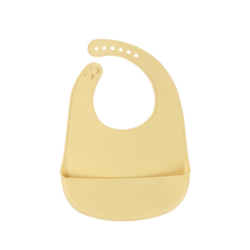 Factory direct baby food-grade silicone bibs, infant silicone drool bibs, kids' waterproof lightweight feeding bibs