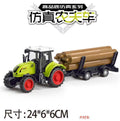 inertial simulation farmer truck tractor pastoral engineering vehicle wood transport vehicle model kids toys wholesale