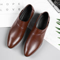 New men's slip-on leather shoes, plus size 47/48, business formal dress shoes, men's casual shoes, versatile wedding shoes, dropshipping available