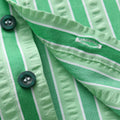 First birthday outfit for baby boys: british gentleman style short-sleeve set - boys' striped shirt and pants set