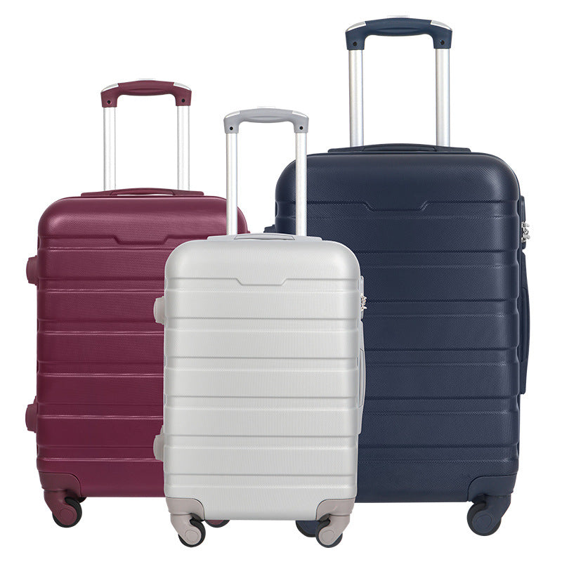 Cross-border special ABS material boarding case, gift travel password box, strong waterproof universal wheel trolley case wholesale