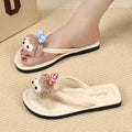 Shirley rose flip-flops women's versatile casual soft sole beach sandals summer student dormitory flat shoes for girls