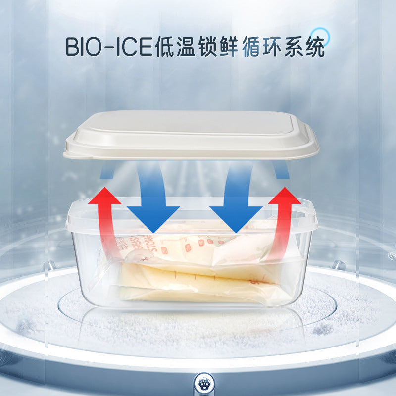 Popular antibacterial breast milk special refrigeration box refrigerator frozen milk storage box food grade fresh milk storage mobile small refrigerator