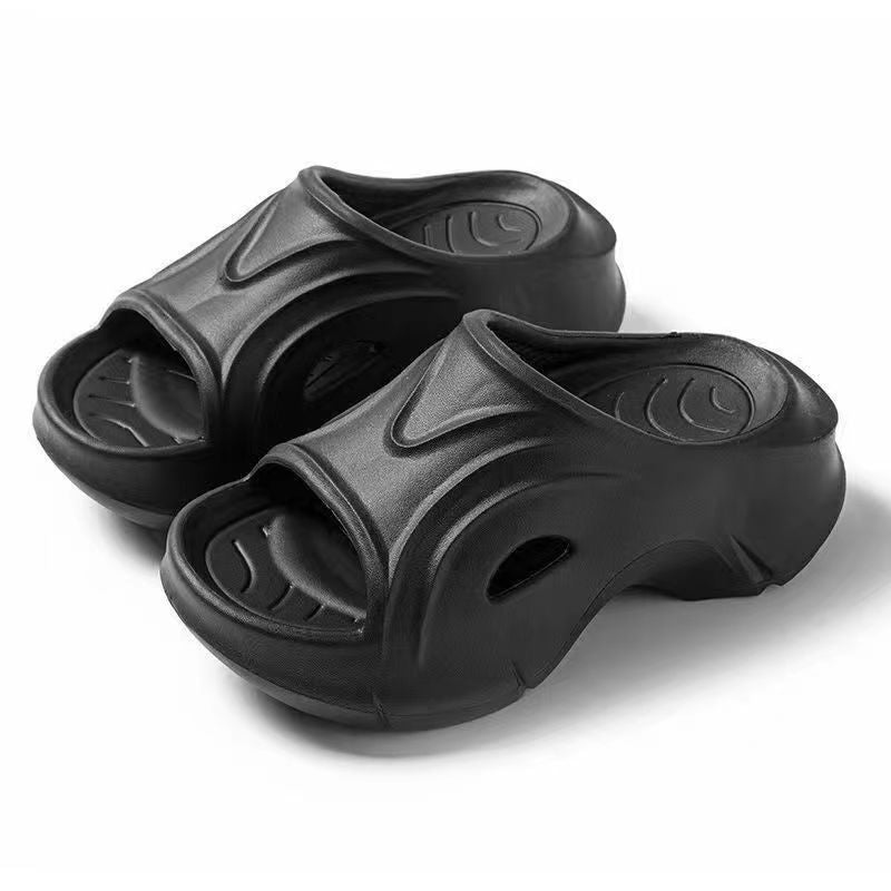 2024 summer fashion height increasing sandals women's outdoor new thick sole non-slip ins trendy beach flip flops sandals