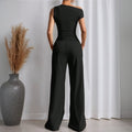 European and american cross-border shein summer women's solid color sleeveless tank top and pants fashion set - sexy casual two-piece outfit