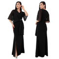 C7372 cross-border   fashion women's hot-selling elegant rhinestone evening dress